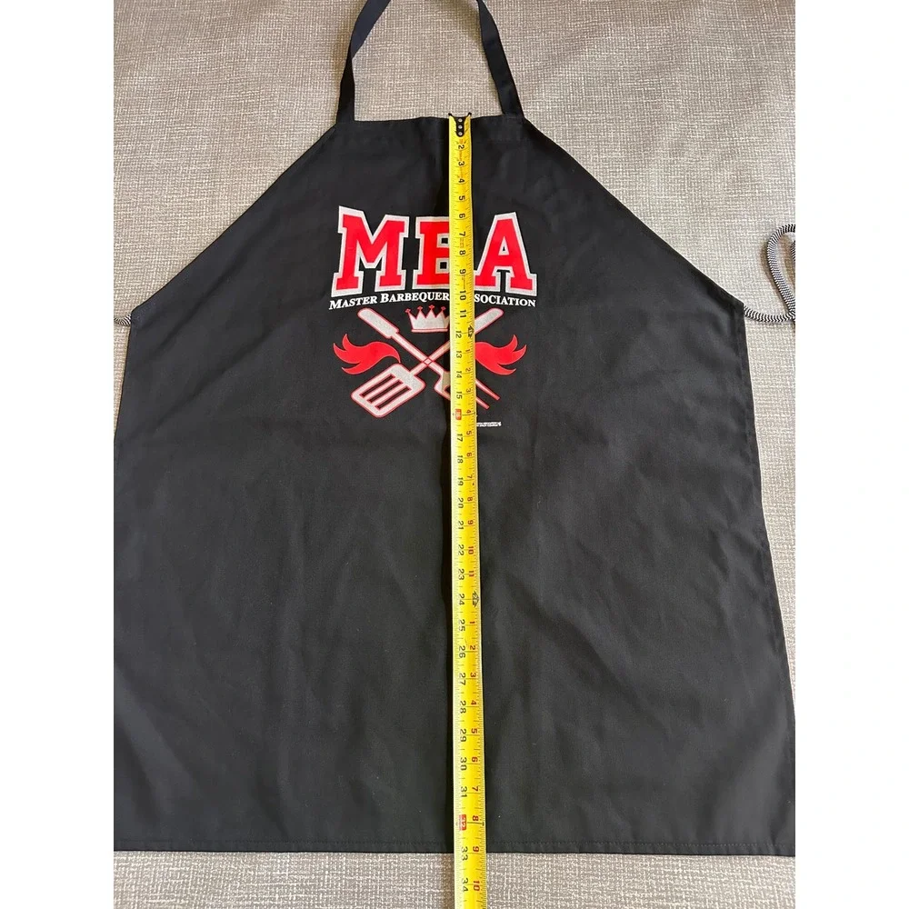 The Funny Apron Company MBA Master Barbequers Association Black Grilling Apron